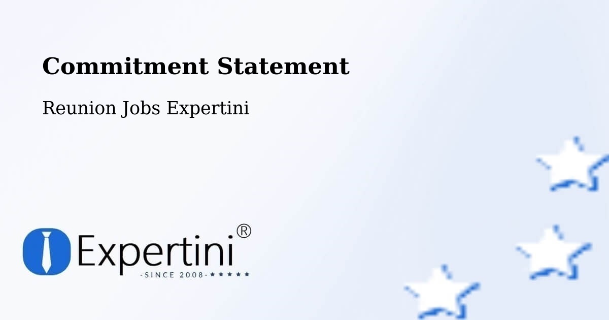 Corporate Commitment – La Vigie - Reunion Jobs Expertini